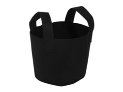 Saco de Plantio Aerado Preto 2 Galões para Vegetais e Flores
