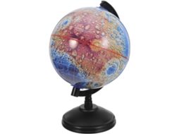 Globo Selenográfico Azul Em Plástico Resistente Ao Desbotamento.