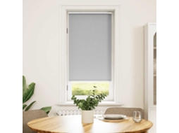 Vidaxl Cortina De Rolo Blackout, 64,4 X 120 Cm, Largura Do Tecido 60 Cm, Cinza.