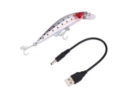 Electric Fishing Lure (usb Charging Twitch Led) Hard Bait Fishing Accessory