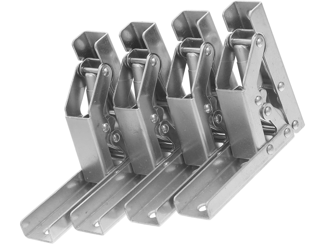 Ciieeo Conjunto De 4-placas Reparo Dobradiças Em Aço Laminado A Frio Antiferrugem Com Design Ângulo Amplo Para Guarda