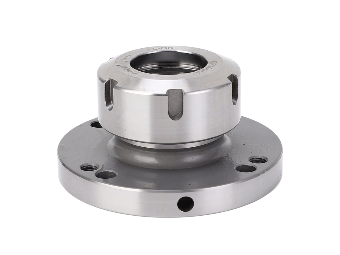Mandril de aço carbono ER40, 100 mm de diâmetro, para tornos e fresadoras CNC.