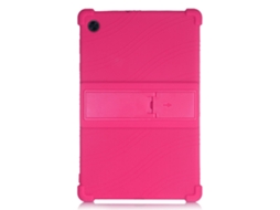Capa Em Silicone Macio Com Suporte Deslizante Rosa Para O Seu Lenovo Tab M10 Hd Gen 2 Tb X306