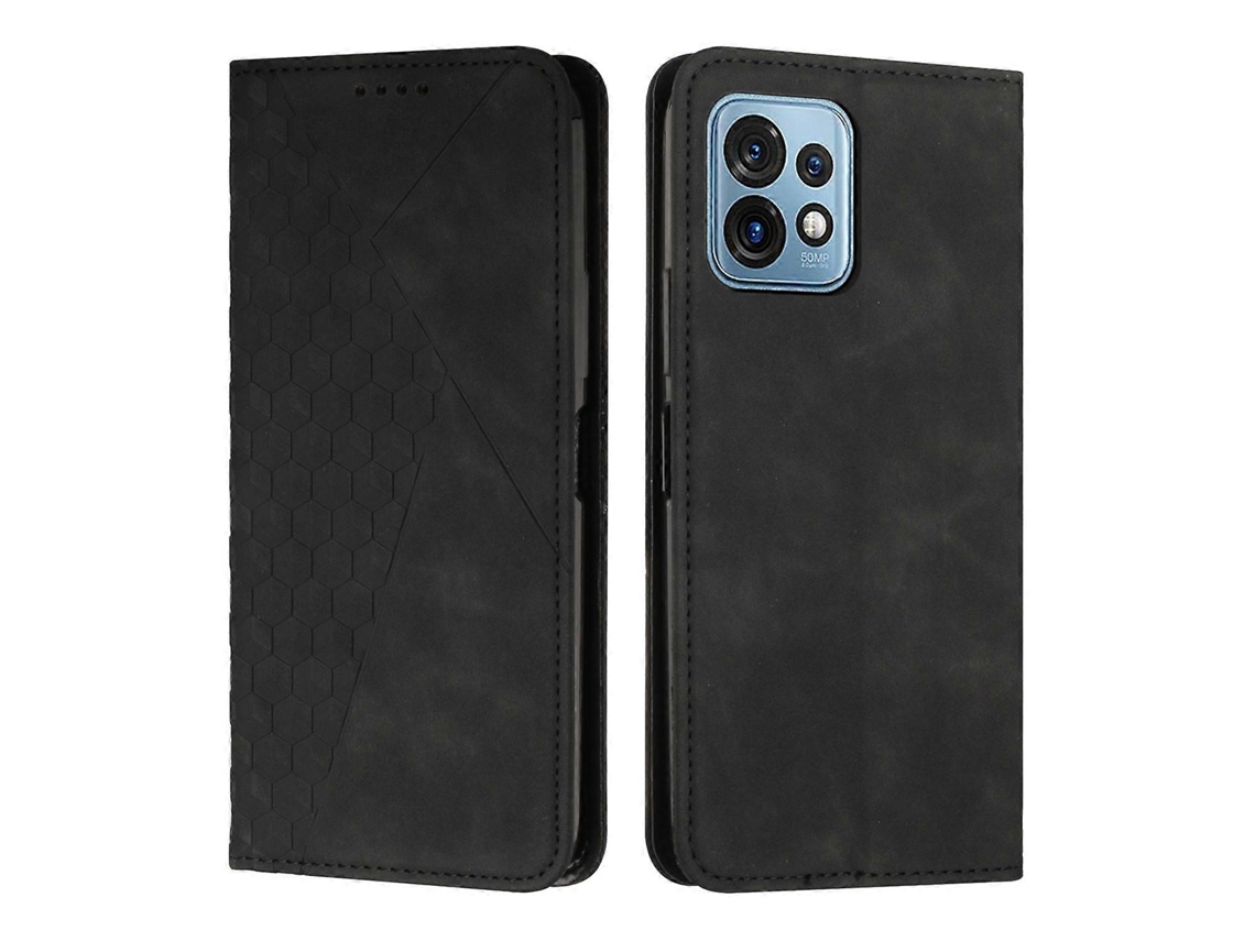 Capa Magnética Para Celular Motorola Moto X40/x40 Pro/edge+ 2023 Com Estampa De Diamante E Textura Que Imita Pele.