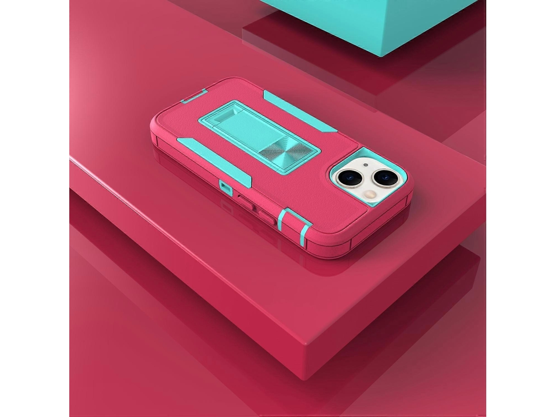 Capa Traseira Híbrida À Prova De Impactos Com Suporte Integrado Para Iphone 13 Mini De 5,4 Polegadas