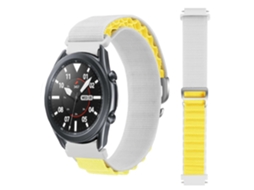 Bracelete Garmin Forerunner 630 Pulseira Loop Alpine Branco e Amarelo