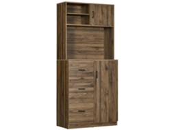 Credenza Moderna BTFORUS com 3 Gavetas e Armário Móvel