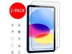 Kit com 2 películas de vidro temperado 9H para iPad A16 de 11ª geração (2025)