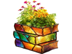 Vaso De Flores Em Formato De Livro |