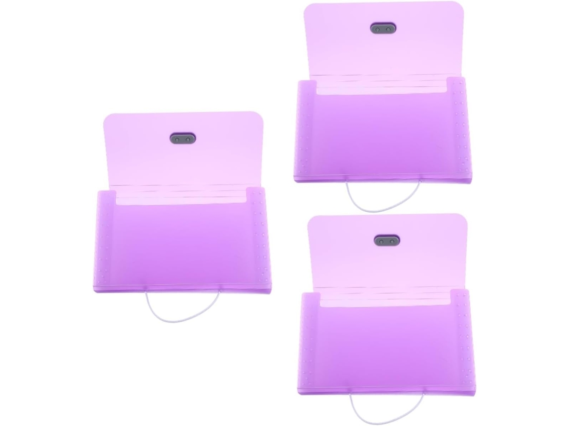 Pasta Organizadora De Documentos De 3 Peças, Organizador De Documentos Importantes, Pastas Organizad Gokoco