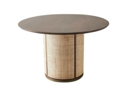 Mesa De Jantar Home Esprit Madeira De Mangueira 130 X 130 X 76 Cm
