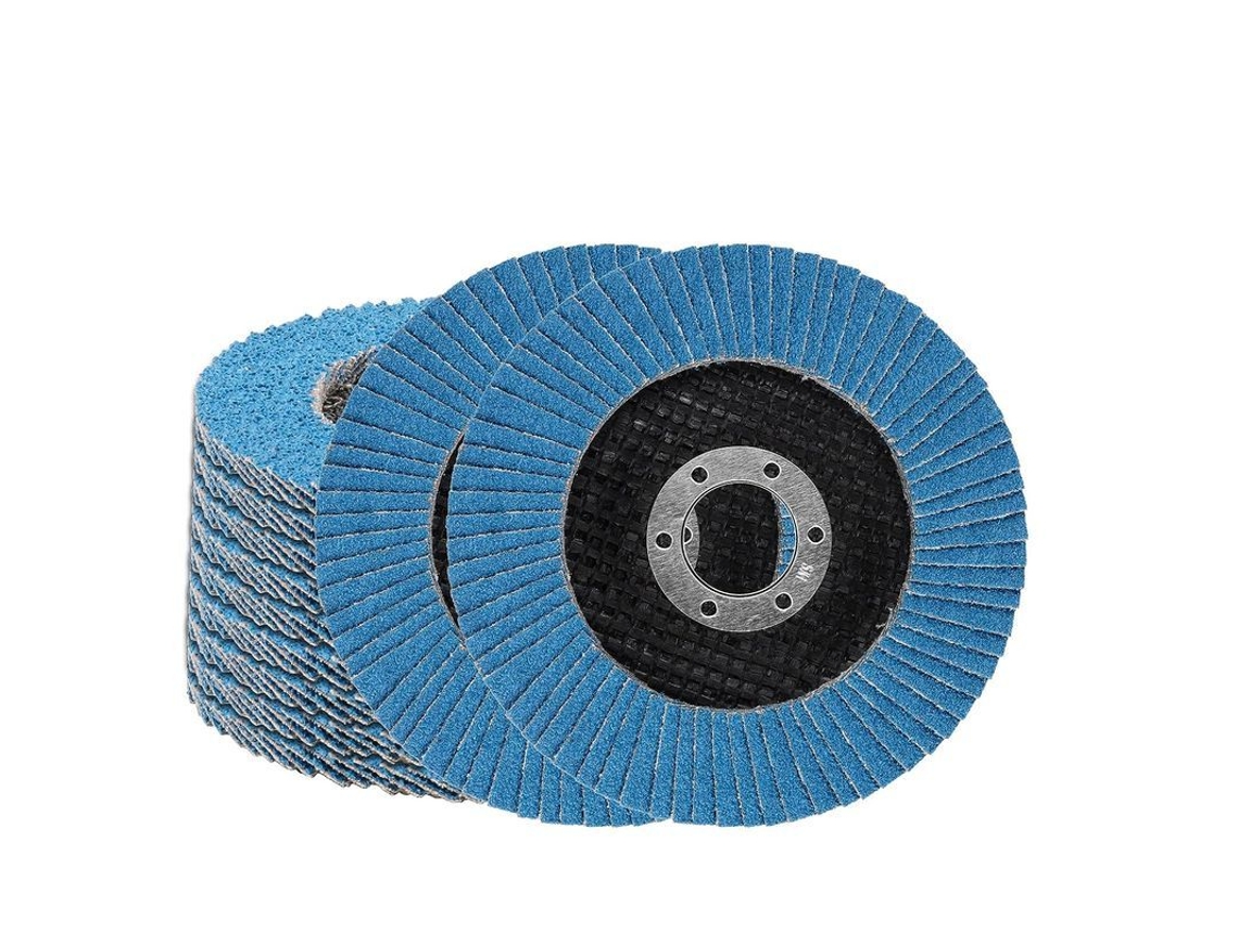 Discos de Lixamento 10 Peças 4.5 Polegadas 40 para Esmerilhadeira Angular Resina de Alumínio Resistente ao Desgaste S/MARCA