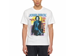 Rockinstone John Wick Tick Tock Mr Wick Gradient White Adult T-shirt Size:l