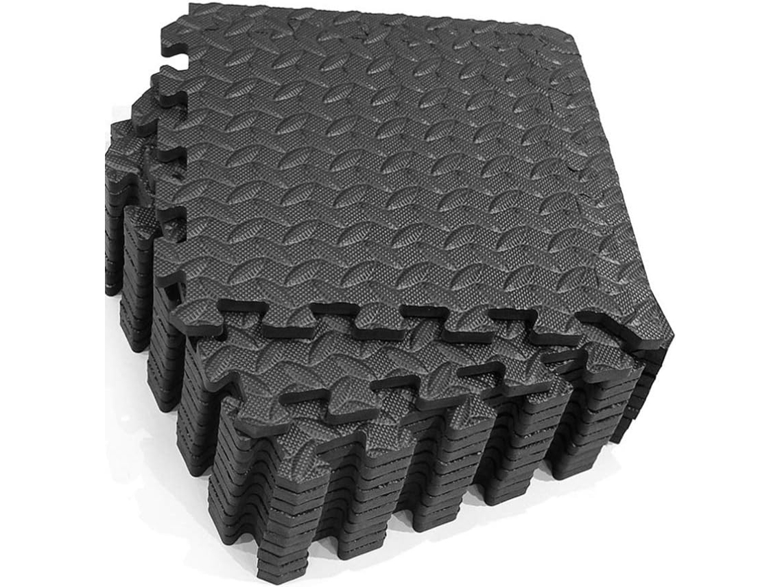 Tapetes de Ginástica de 12 Peças, Padrão Patchwork, Absorventes, com Base Espessa para Esportes e Exercícios em Ambientes Fechados. CHABERLU