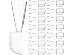 Colher Medidora De Plástico Máscara Facial, Escala Graduada De 20ml, Multiuso Argila E Pó, Transparente, Duas