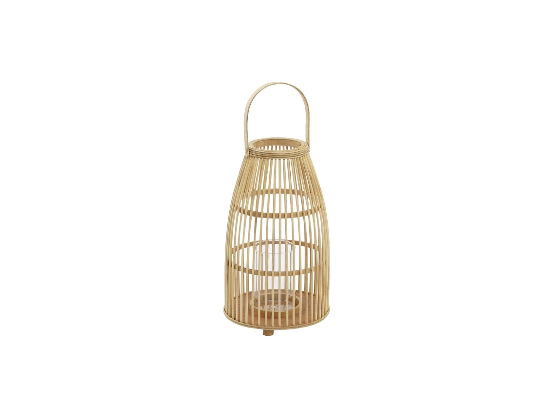 Castiçais DKD HOME DECOR Cristal Bambu 25 X 25 X 56 cm