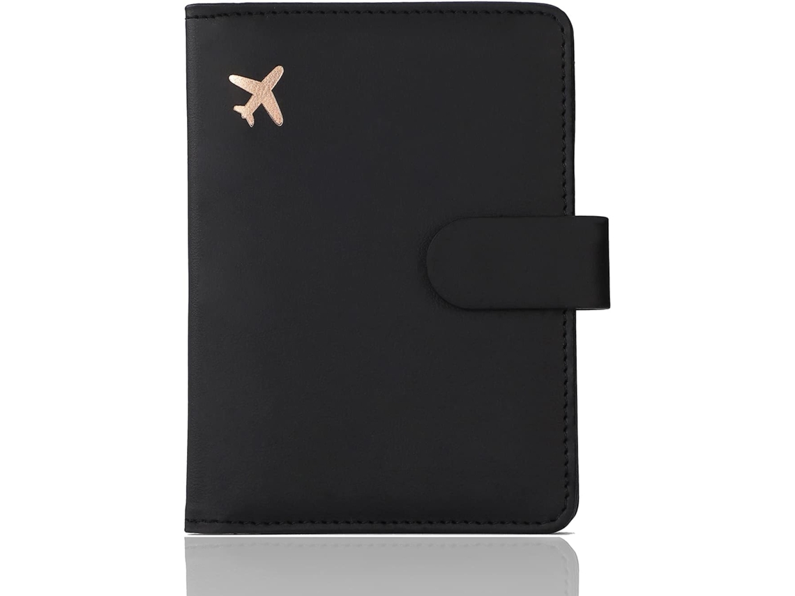Capa Para Passaporte Em Couro Premium, À Prova D'água E Com Proteção Rfid, Zqkla
