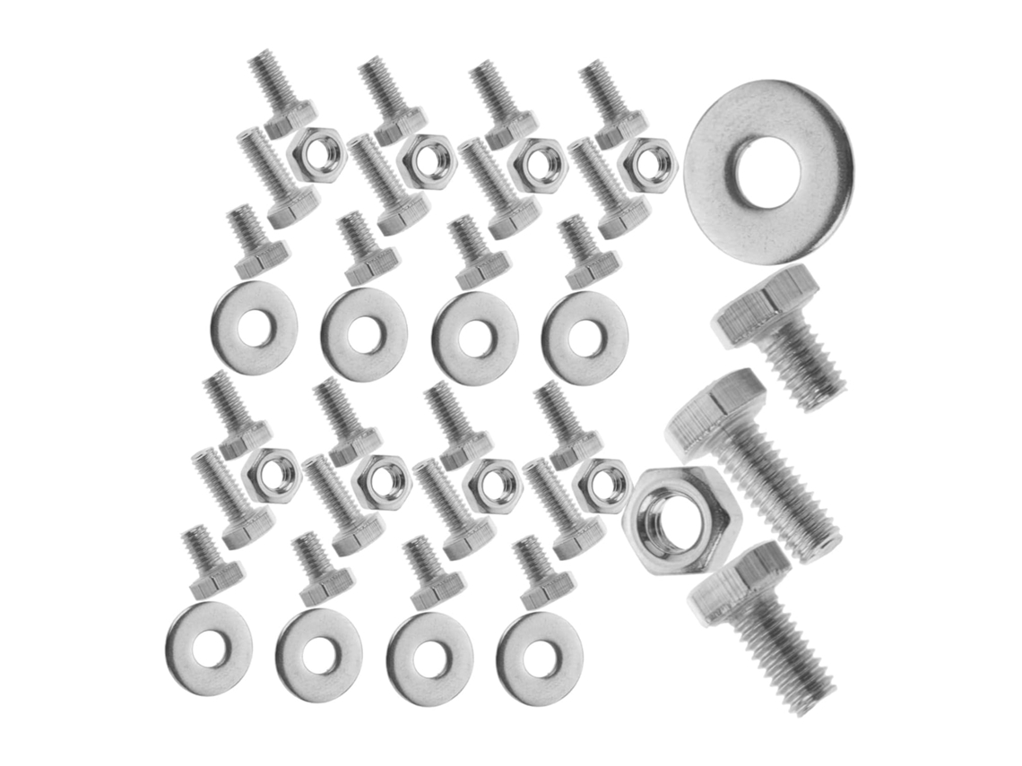Kit de 10 Parafusos de Aço Inoxidável para Carroceria com Arruelas e Porcas para Substituição. SFUSHOS