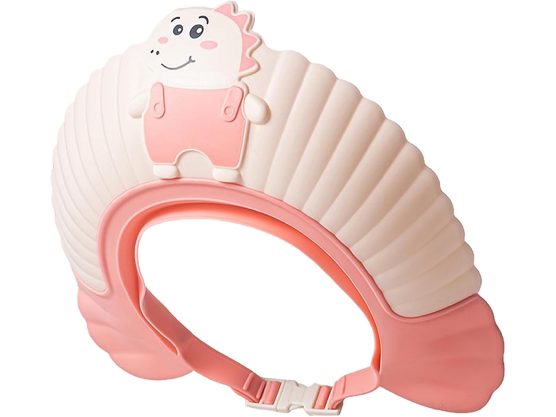Touca De Banho Infantil, Touca De Banho Para Bebê, Protetor Facial Fofo De Dinossauro Para Proteção Dos Olhos E Ouvidos