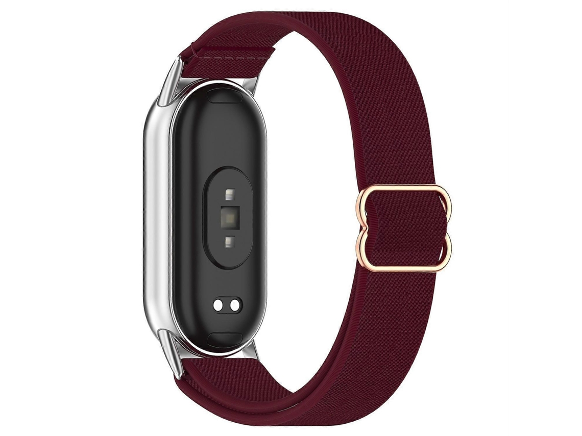 Pulseira de relógio inteligente para Xiaomi Smart Band 9/9 NFC/8/8 NFC, pulseira de nylon trançado elástico Ly Ebike