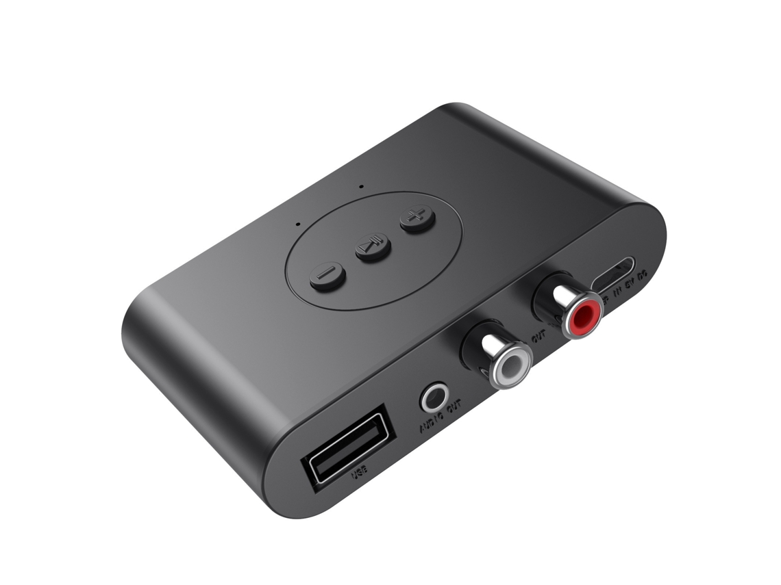 Receptor De Áudio Bluetooth U Disk Rca 3,5 Mm Adaptador Sem Fio Estéreo Com Microfone Para Carro Kit Amplificador De Alto-falante*