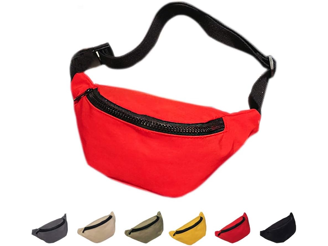 Bolsa De Cintura Infantil - Pochete Para Crianças - Vermelho