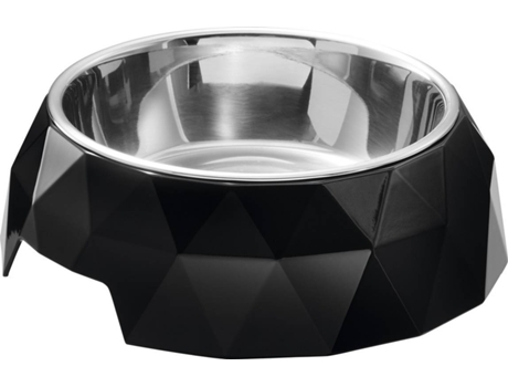 Comedouro para Cães  Elegante (Preto - 160ml - Melamina)