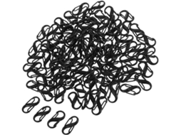 Conjunto De 100 Mosquetões Duplos Em Liga Zinco Com Gancho Formato S