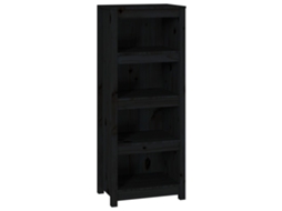 Book Cabinet, Book Cabinets Vidaxl Preto Madeira De Pinho (n/a)