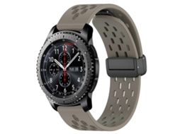 Pulseira De Silicone Dobrável De 22 Mm Com Fecho Magnético
