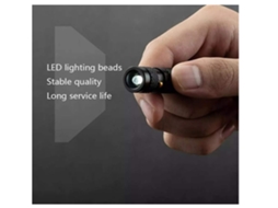 Mini Lanterna Portátil Multifuncional Led Superbrilhante Lanterna De Bolso Preta Yunzii