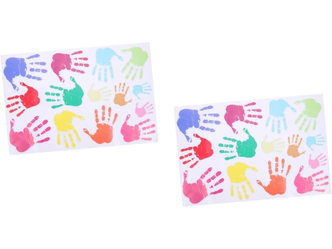 Conjunto De 2 Adesivos De Parede Coloridos Com Estampas Para Decoração De Quartos.