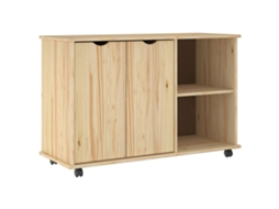 Maison Exclusive - Armário Móvel Com Roda Castanho 100 X 39 X 65,5 Cm