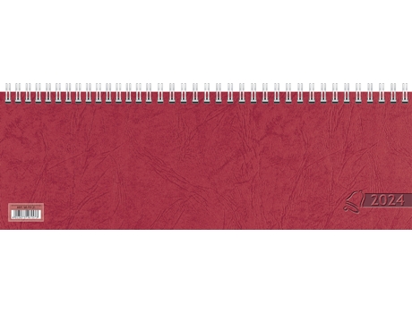 Calendário de Mesa Bells Agenda Horizontal 2025 Vermelho GLOCKEN