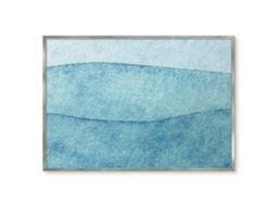 Quadro de parede magnético com ondas cinzentas para escritório Espelharte (100x70 cm)