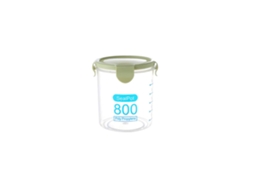 Frascos De Plástico Transparente Selados 800ml Verde Para Armazenamento De Alimentos