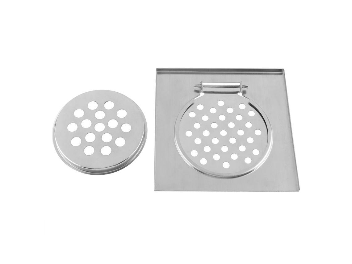 Ralo de Piso em Aço Inoxidável 3 Polegadas, para Banheiro e Chuveiro AQUAFORGE