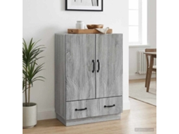 Vidaxl Buffet Sonoma Cinzento 66 X 34,5 X 92 Cm Derivados De Madeira