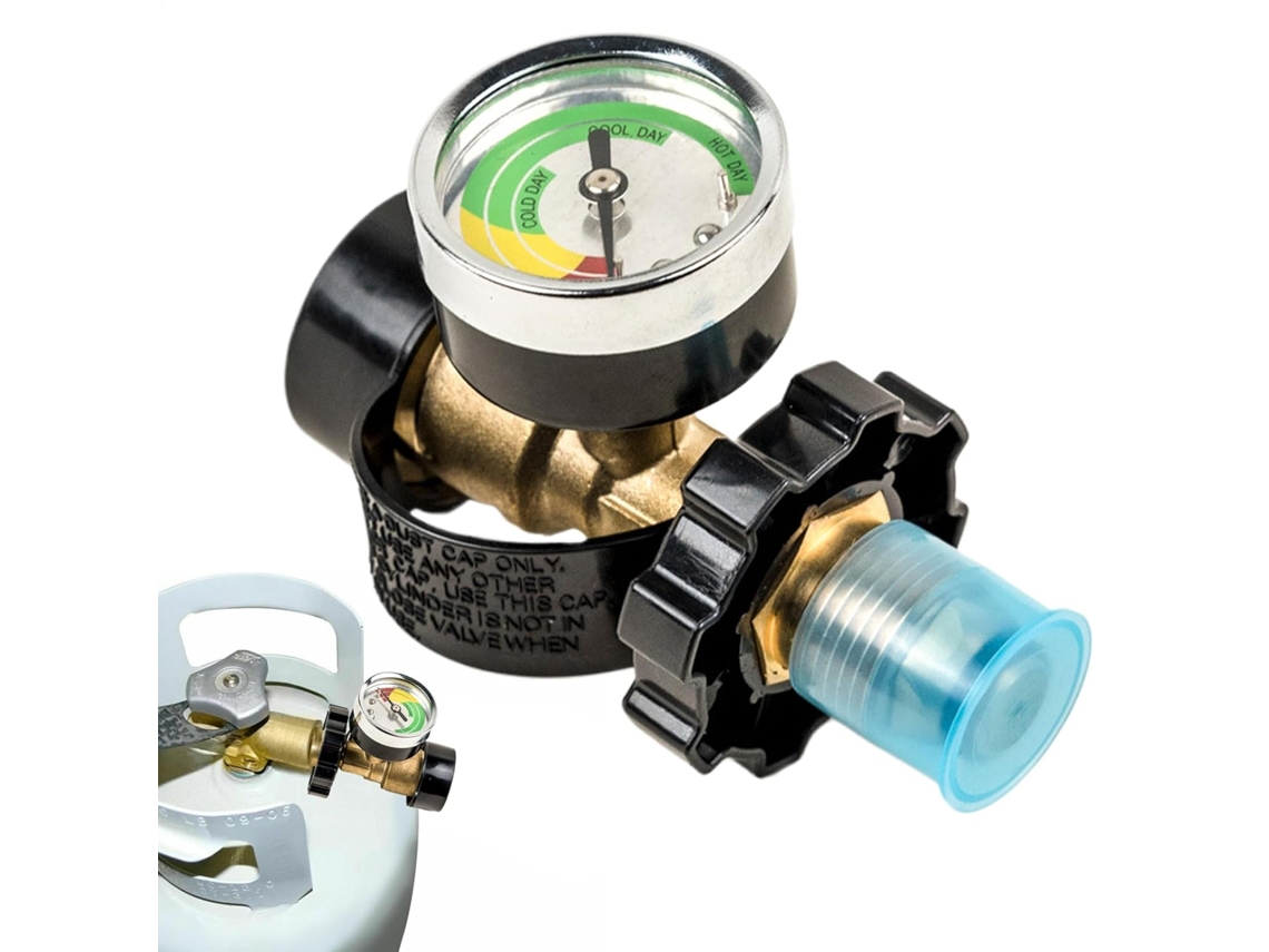 Adaptador Para Recarga De Botijão De Propano Manômetro Para Tanque De Propano Conector Para Cozi Gokoco