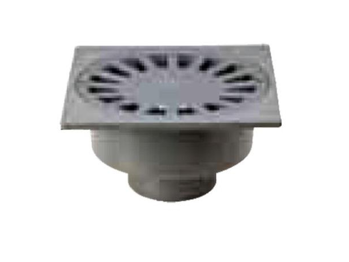 Sumidero sif.pvc 25x25 salida   90 gris oscu