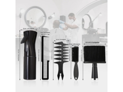 Conjunto De 5 Peças, Modelo B) Conjunto De Escova De Cabelo Preta, Escova Modeladora, Escova De Cabelo Masculina