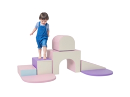 7pcs Módulo de Habilidades Motrices Infantis Epe Foam Caminho de Habilidades Motrices para Bebês para Crianças em Idade Pré escolar, Multicolorido Ge