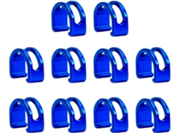 Conjunto de 10 abraçadeiras para mangueiras, ideais para guias de tubos, conduítes de bicicletas e outros.