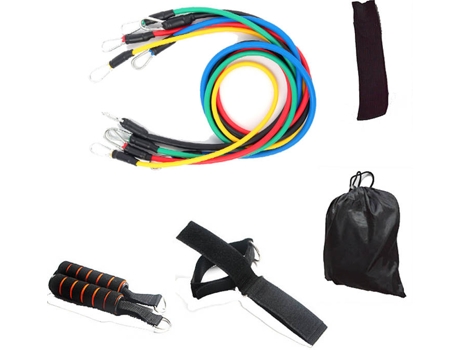 Conjunto de 11 Elásticos para Treino de Resistência 