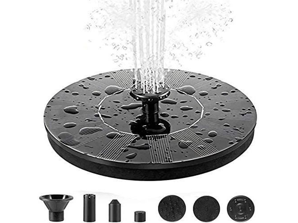 Bomba de fonte solar GARDEN FOUNTAIN, painel de fonte de água movido a energia solar energia solar circular com 6 anexos74
