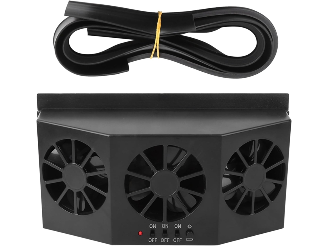 Ventilador Solar Portátil Para Carro, Para Redução De Calor E Eliminação Odores, Ventilador De Resfriamento Para Janela