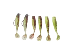 Simulation Bait, Simulation Soft Bait, Lure Bait (simulation Fish Luring, Large Hook), Two Sets For Sale, Willow Yellow