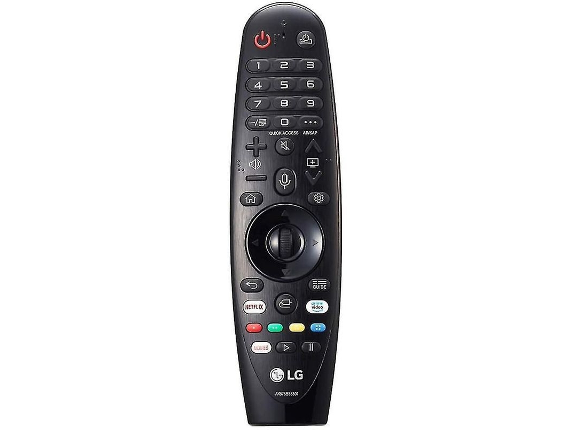 Controle Remoto Mágico LG Compatível com Modelos Zx Wx Gx Cx Netflix e Prime Video