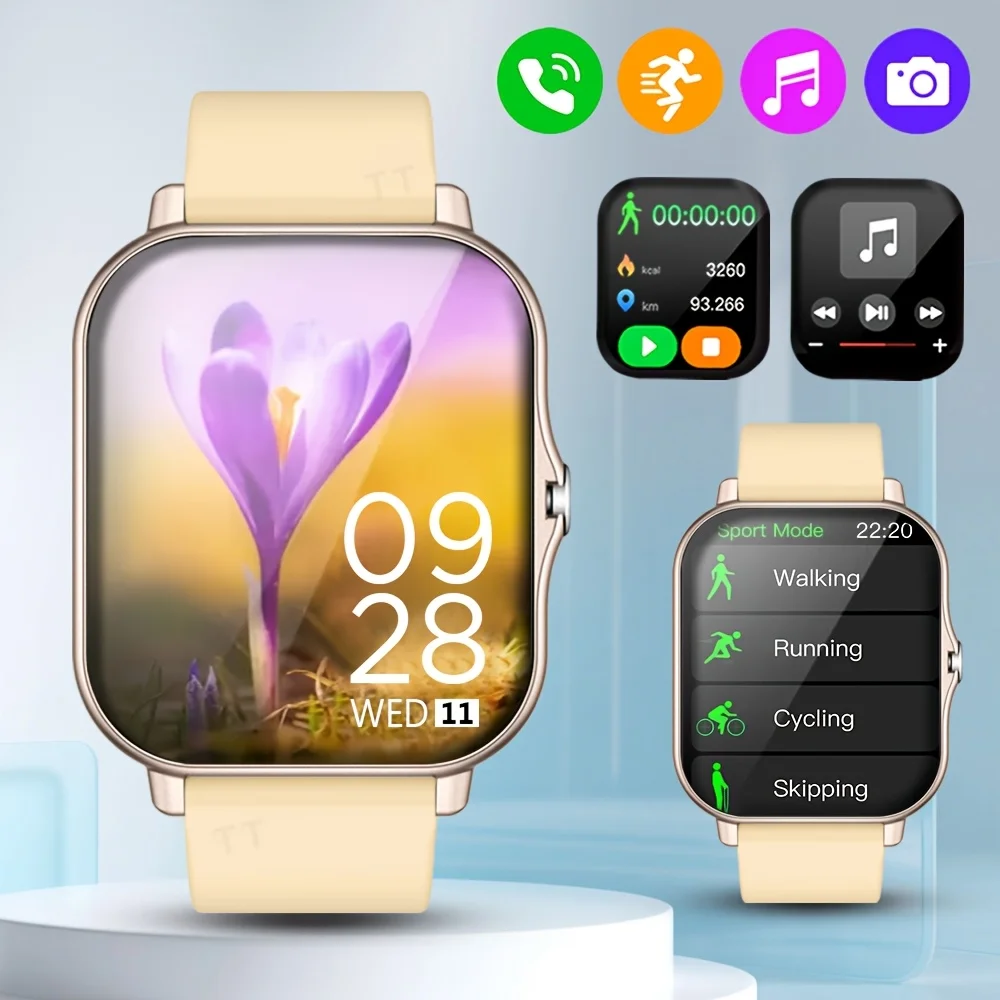(jinde) Novo Smartwatch Multifuncional Com Tela Sensível Ao Toque Hd De 1,83 Polegadas