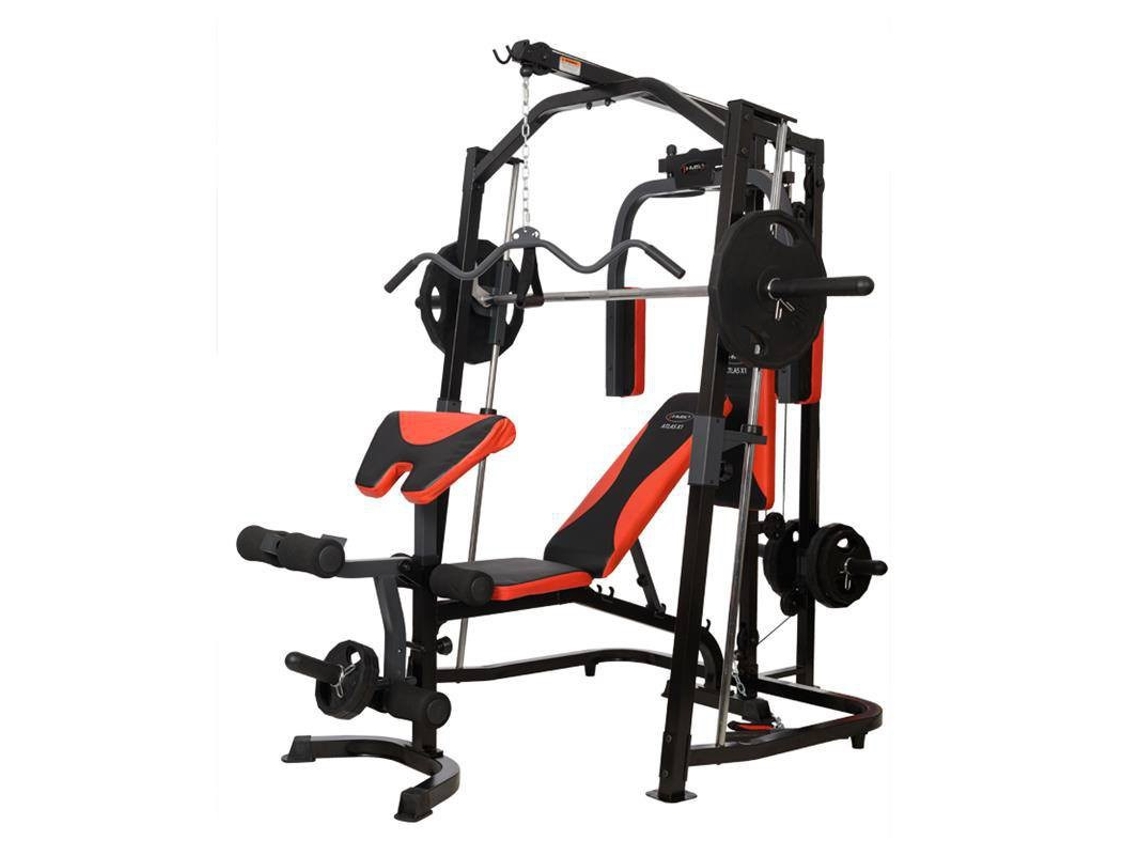 Fitness Atlas X1 Abdominais, Costas, Bíceps, Peito, Quadríceps, Trapézio, Tríceps Hms